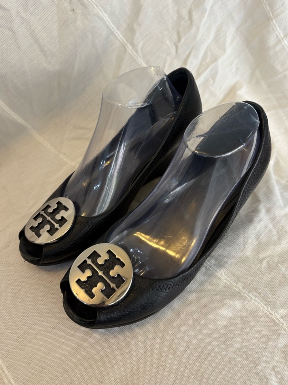 Tory Burch Sally peep-toe wedge pumps